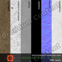 PBR substance texture ground sandy soil